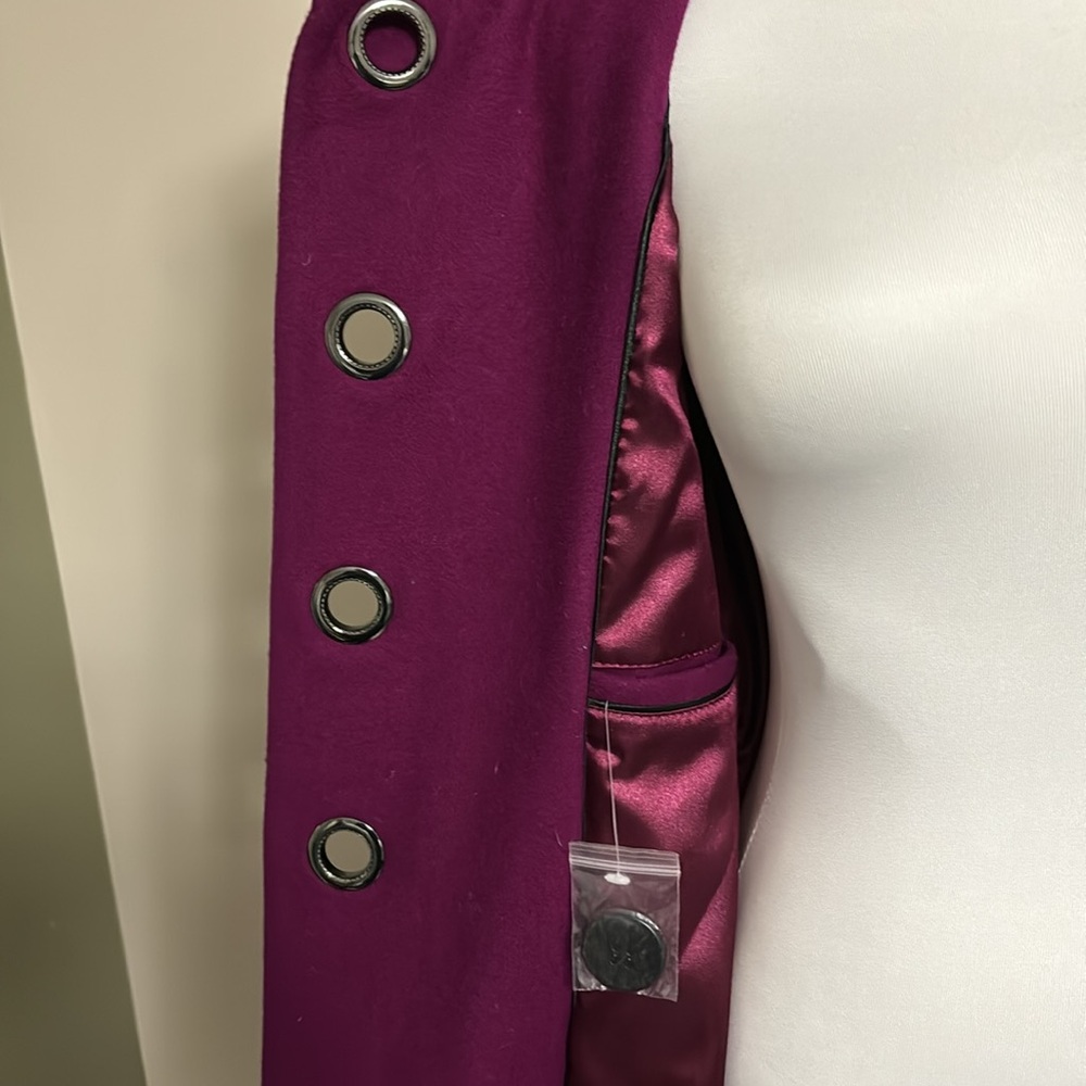 RW&Co Wool Coat Purple Size M - Picture 5 of 9